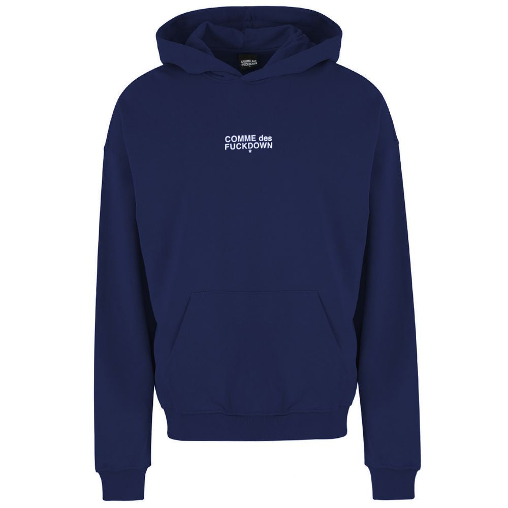 Jersey azul de algodón
