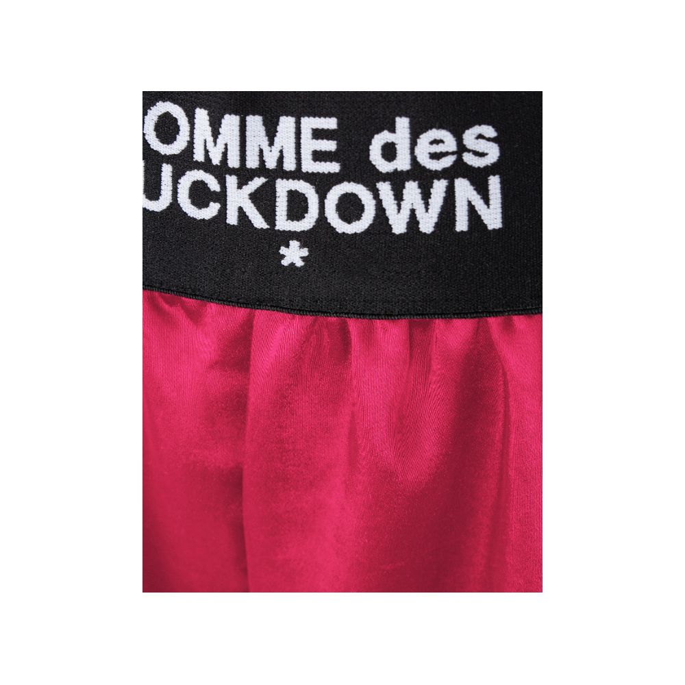 Short de poliéster fucsia