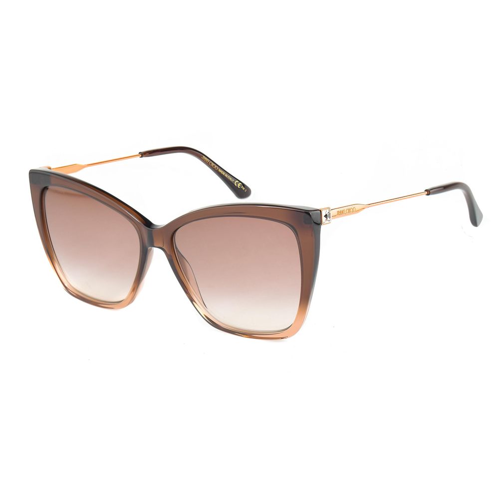 Gafas de sol de metal marrón