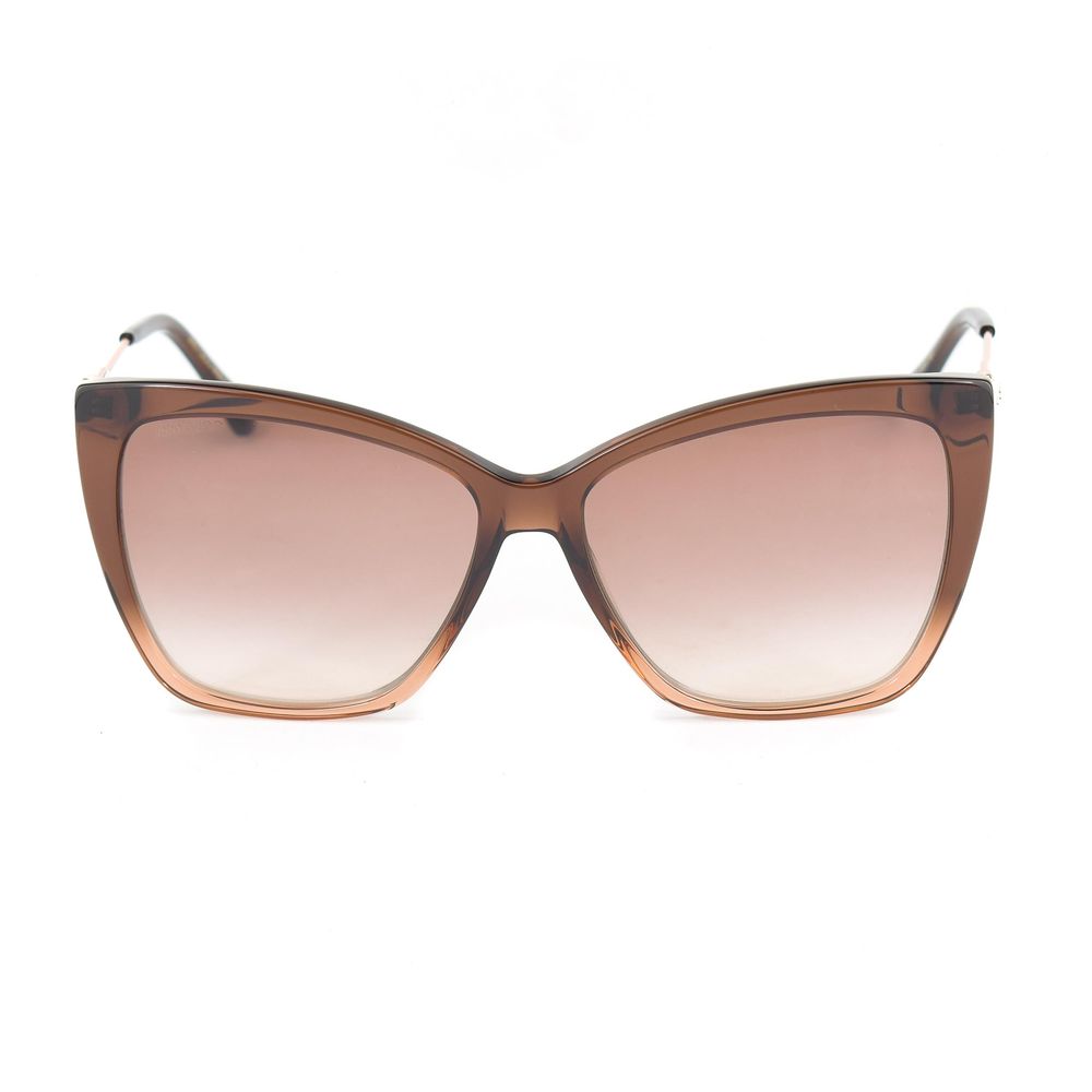 Gafas de sol de metal marrón