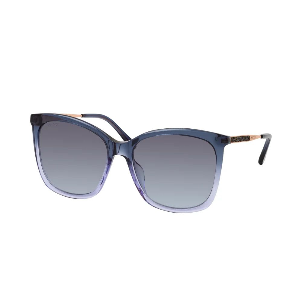 Gafas de sol de metal morado