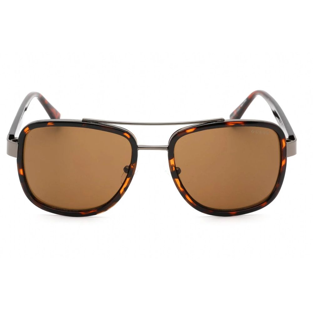 Gafas de sol de metal marrón