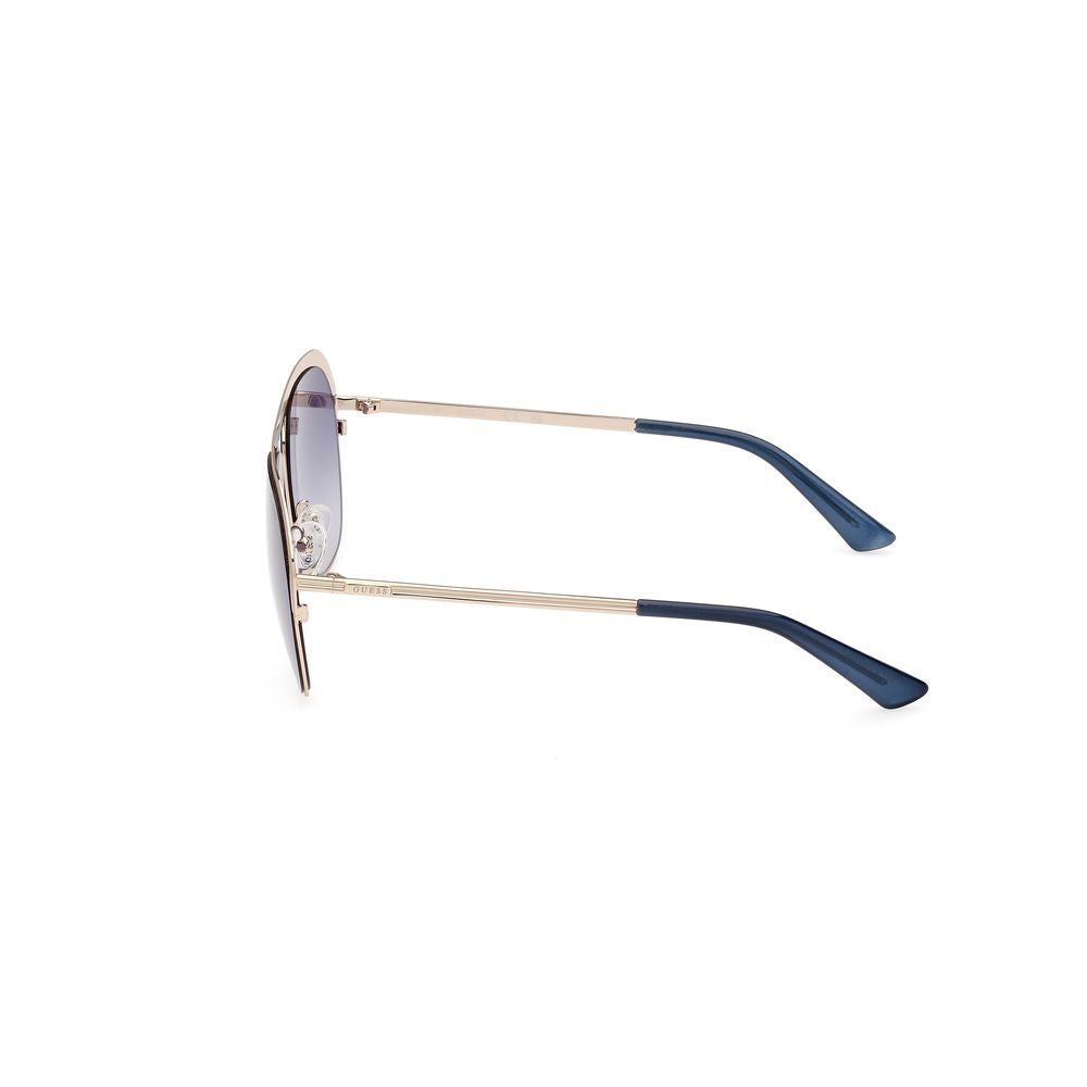 Gafas de sol de metal dorado