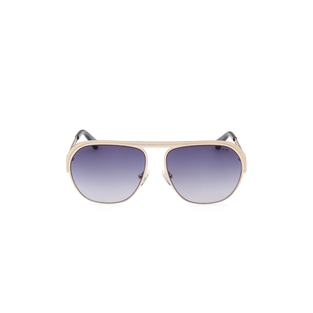 Gafas de sol de metal dorado
