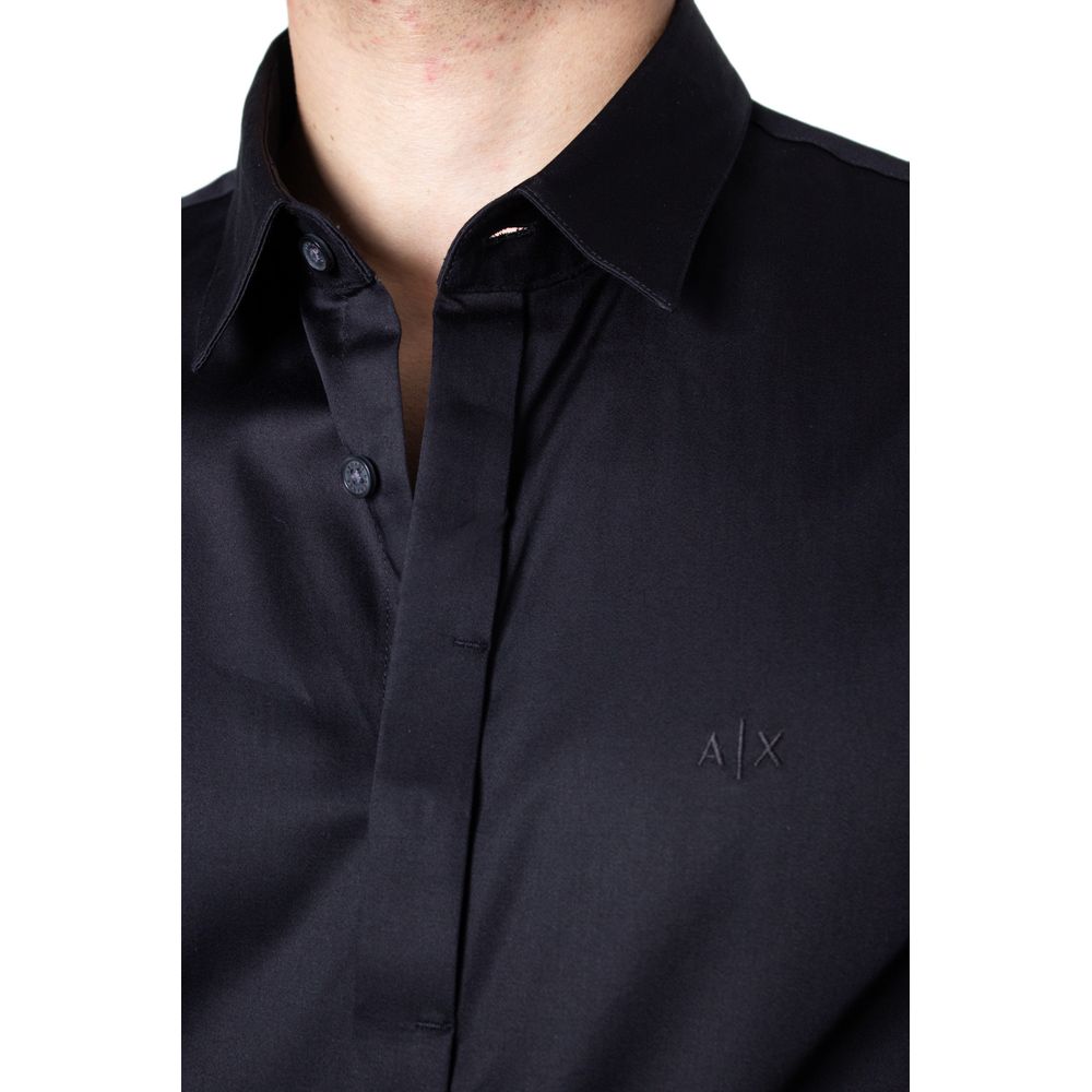 Camisa negra de algodón