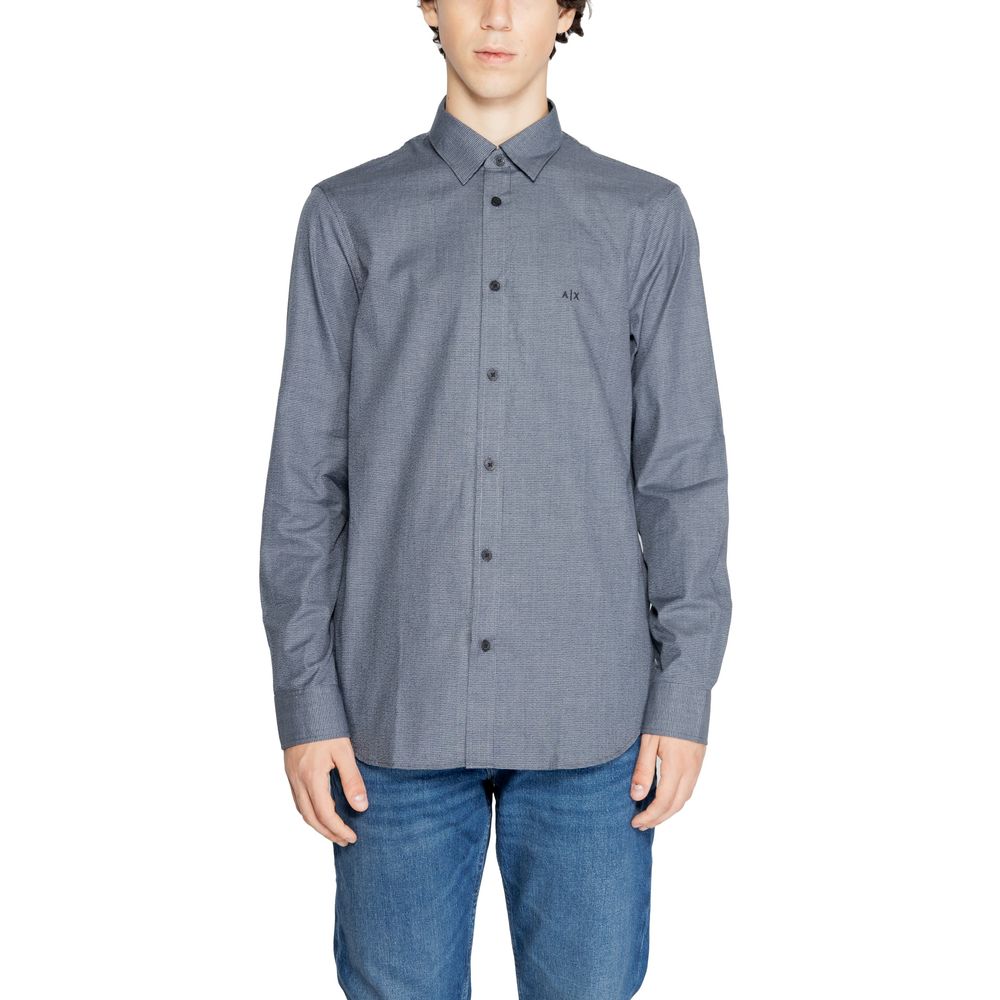 Camisa azul de algodón