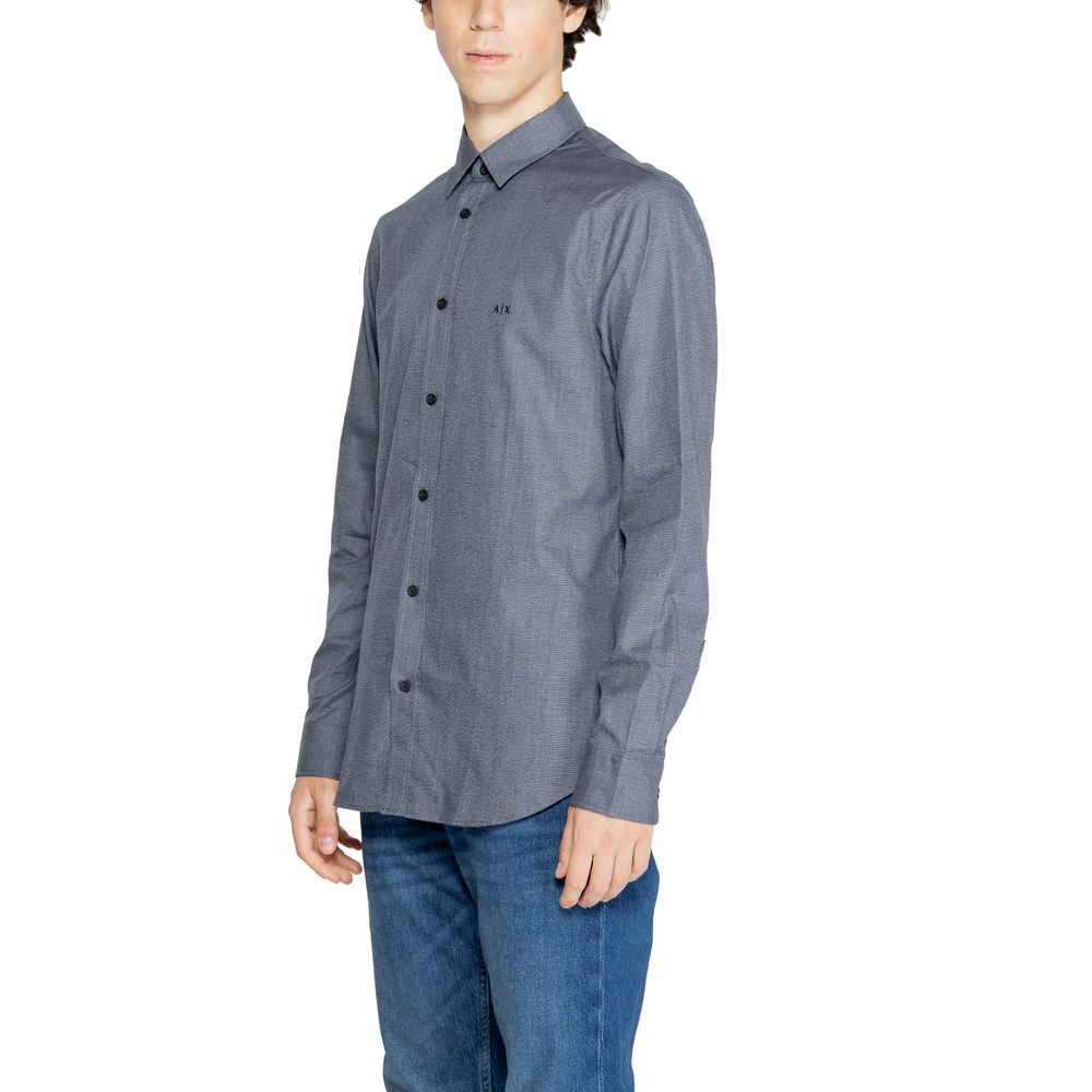 Camisa azul de algodón
