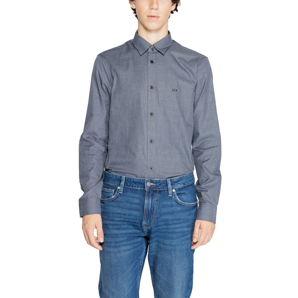 Camisa azul de algodón