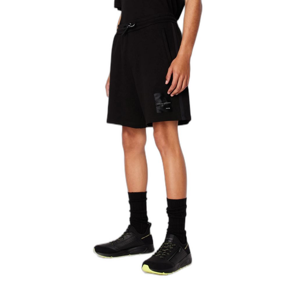 Short de algodón negro