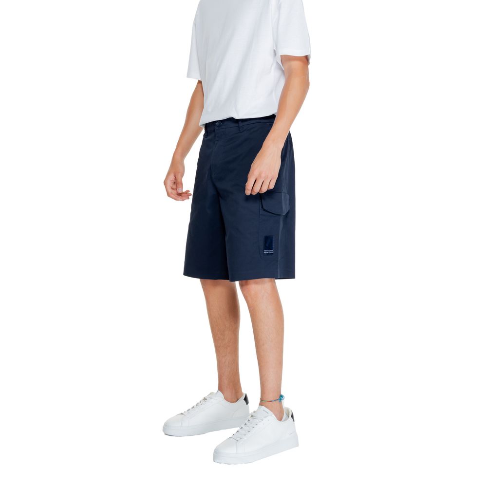 Blue Cotton Bermuda