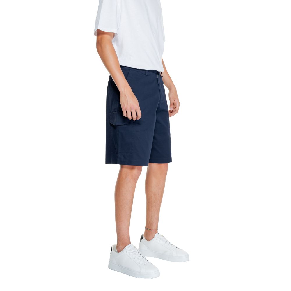 Blue Cotton Bermuda