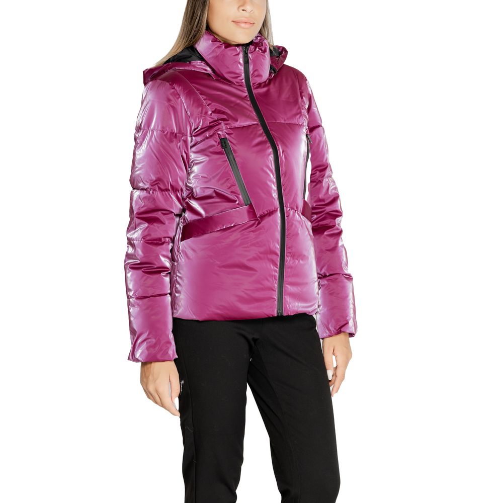 Chaquetas y abrigos de poliéster morado