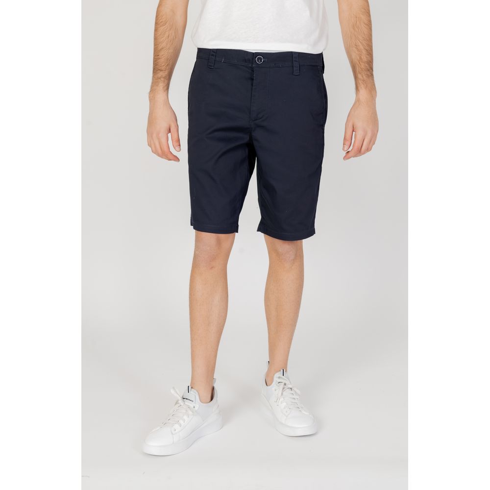 Blue Cotton Bermuda