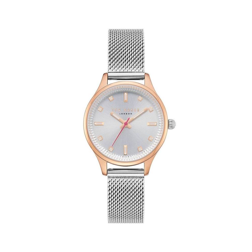 Reloj de acero inoxidable plateado