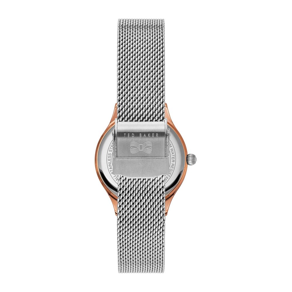 Reloj de acero inoxidable plateado