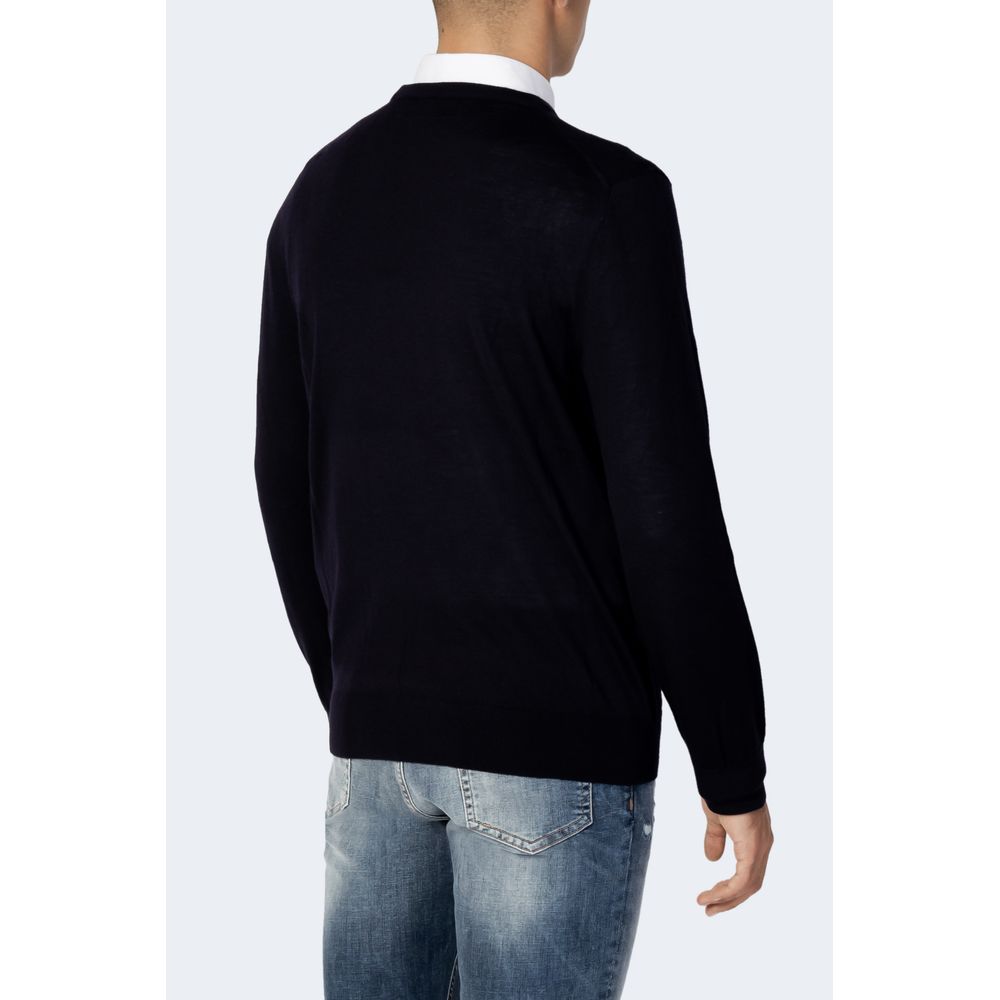 Camiseta de lana azul