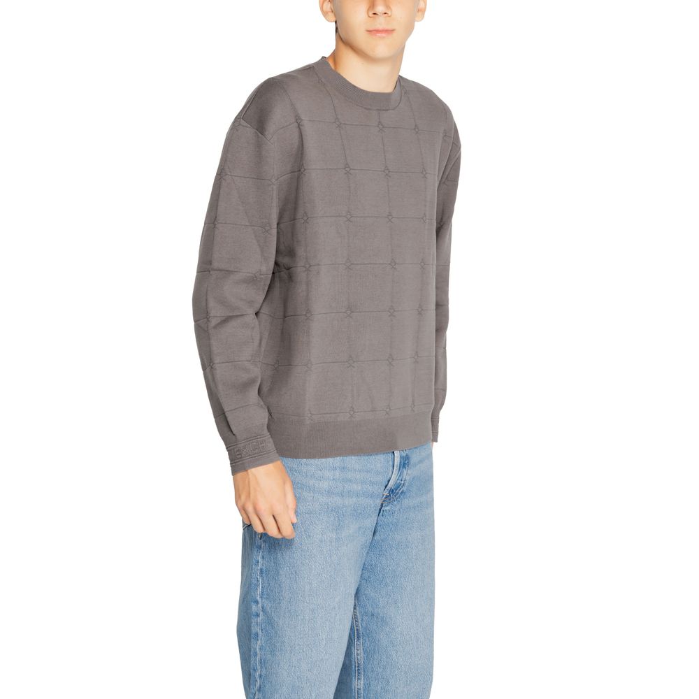 Camiseta de algodón gris