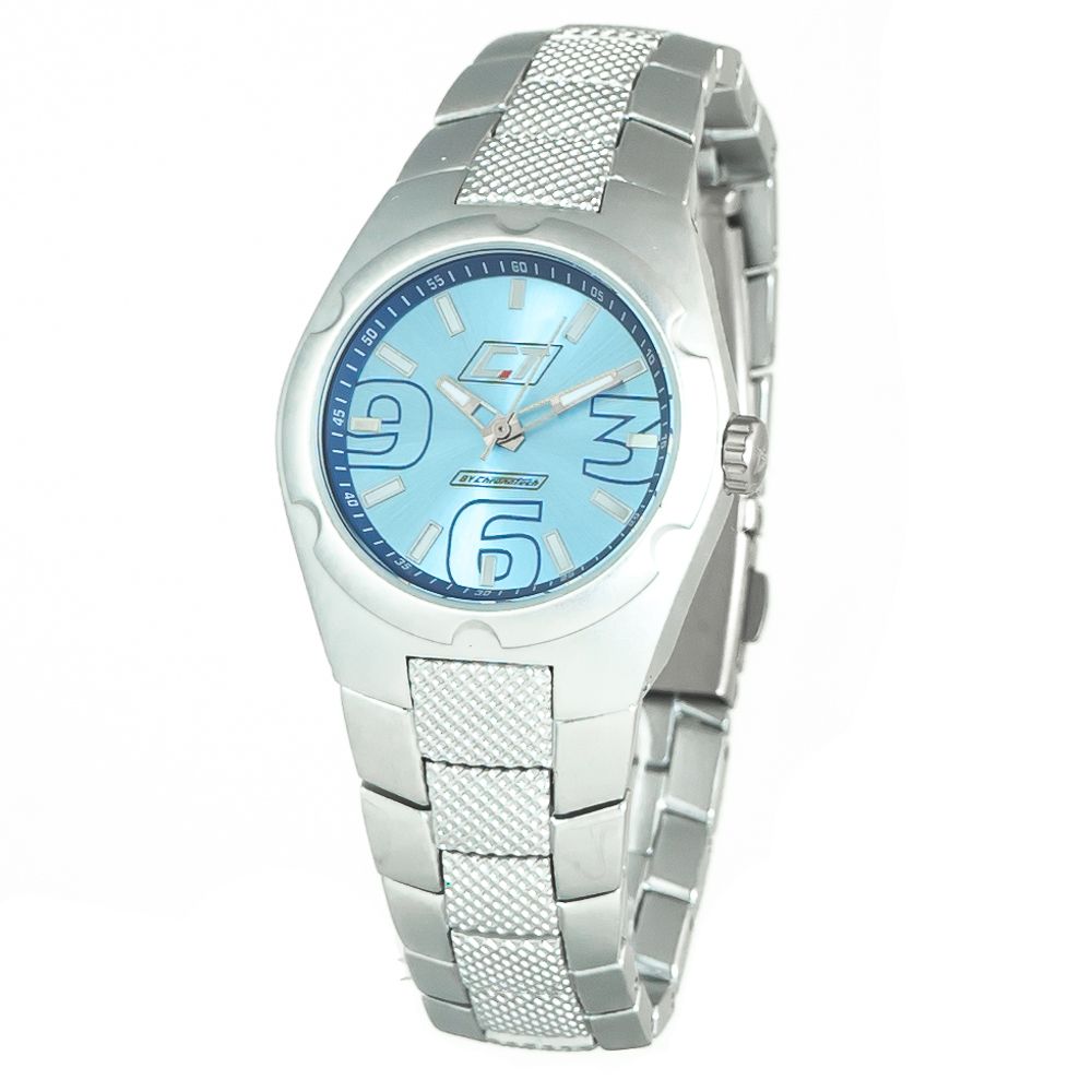 Reloj de acero inoxidable plateado
