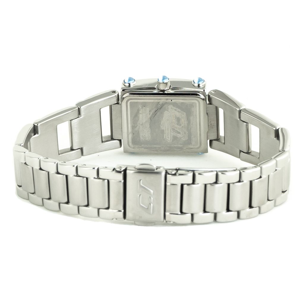 Reloj de acero inoxidable plateado