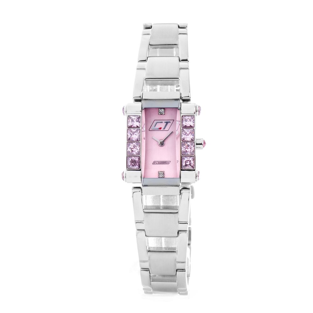 Reloj de acero inoxidable plateado