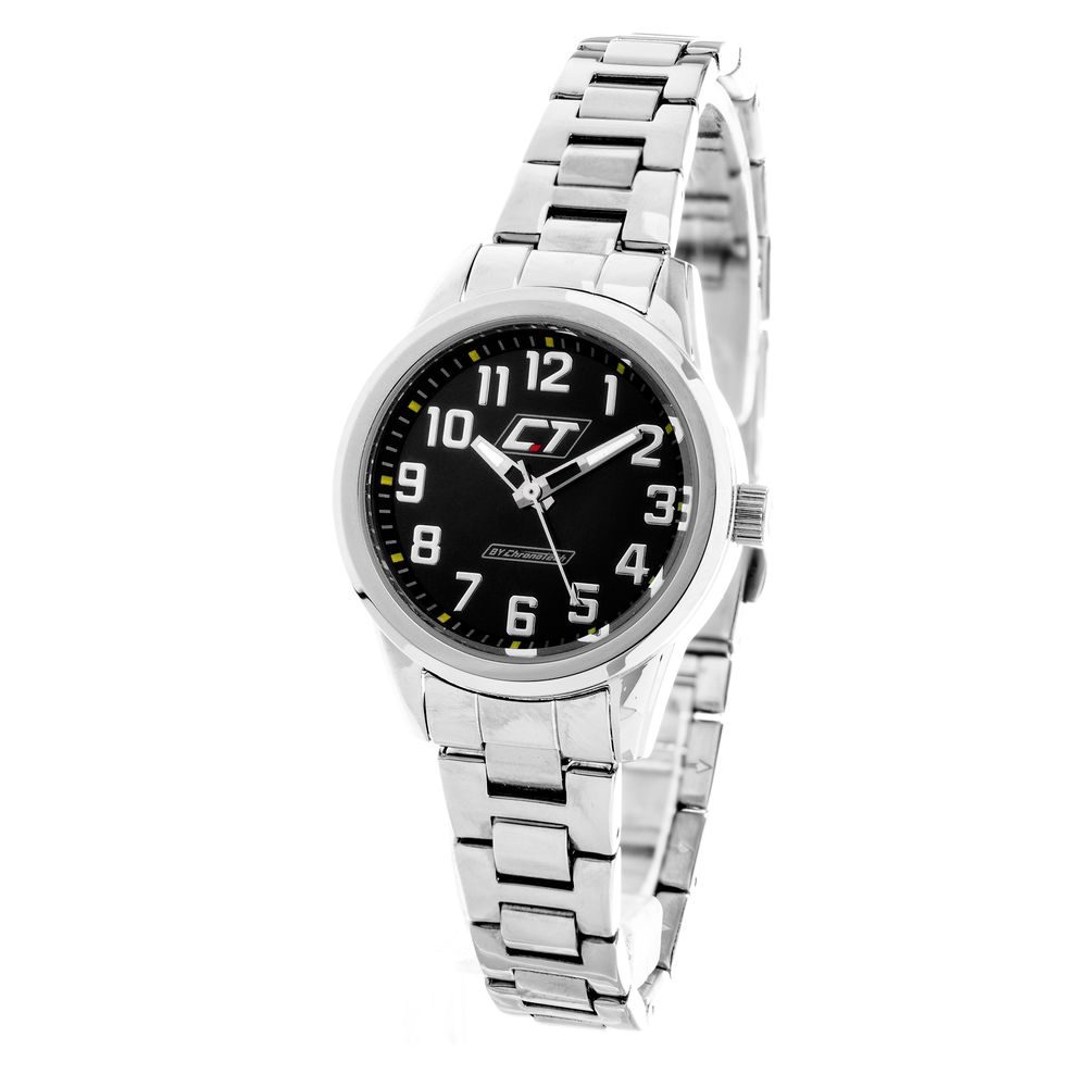 Reloj de acero inoxidable plateado