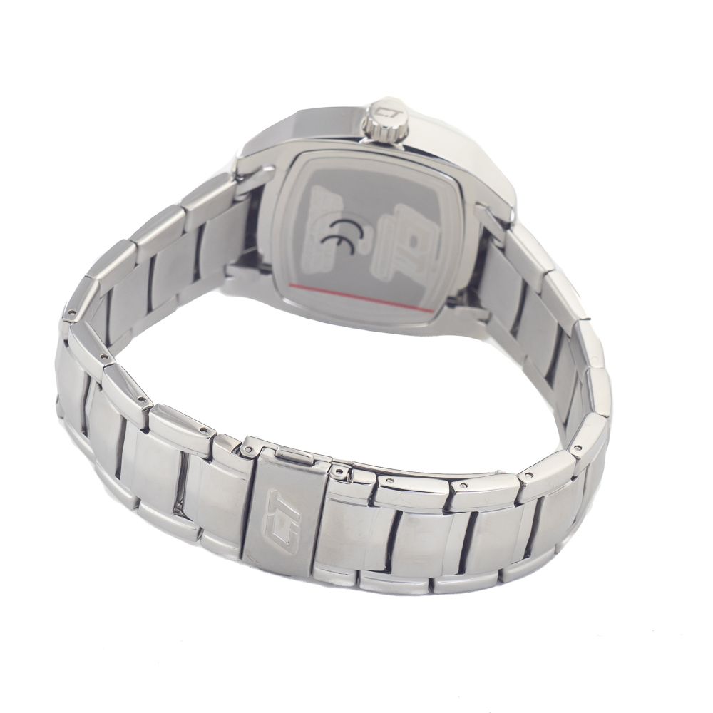 Reloj de acero inoxidable plateado