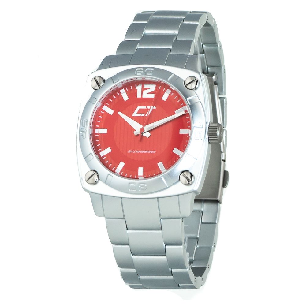 Reloj de acero inoxidable plateado