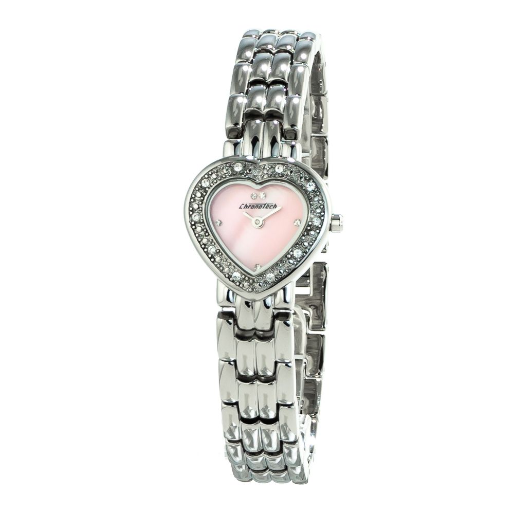 Reloj de acero inoxidable plateado