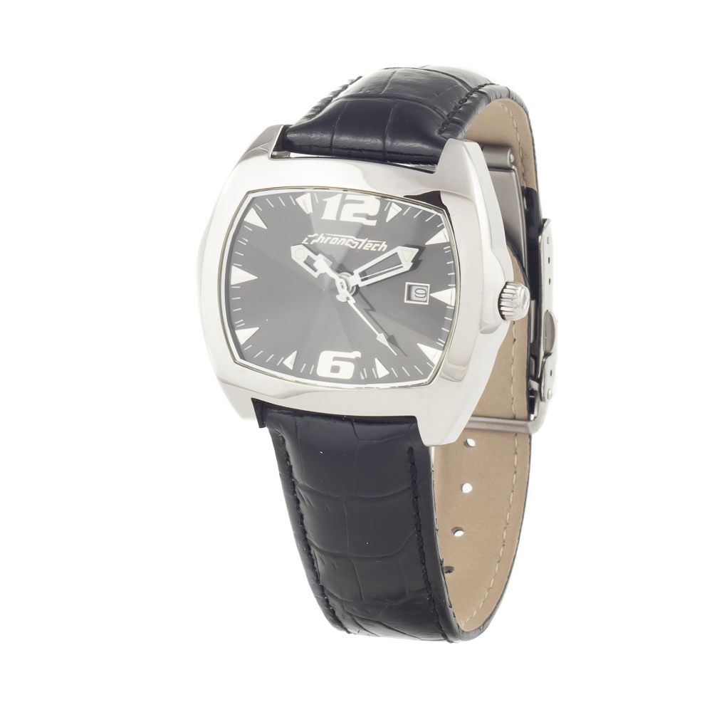 Reloj de piel negro
