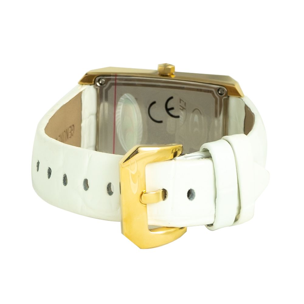 Reloj de piel blanco