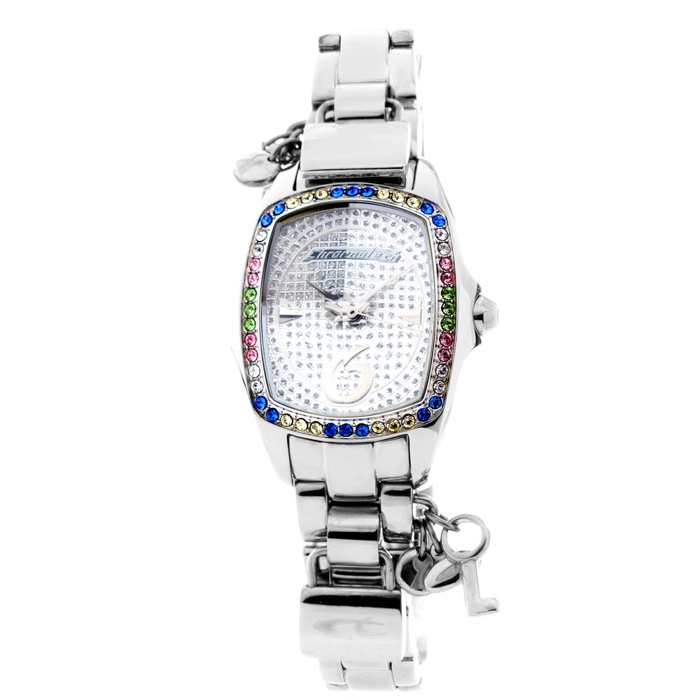 Reloj de acero inoxidable plateado