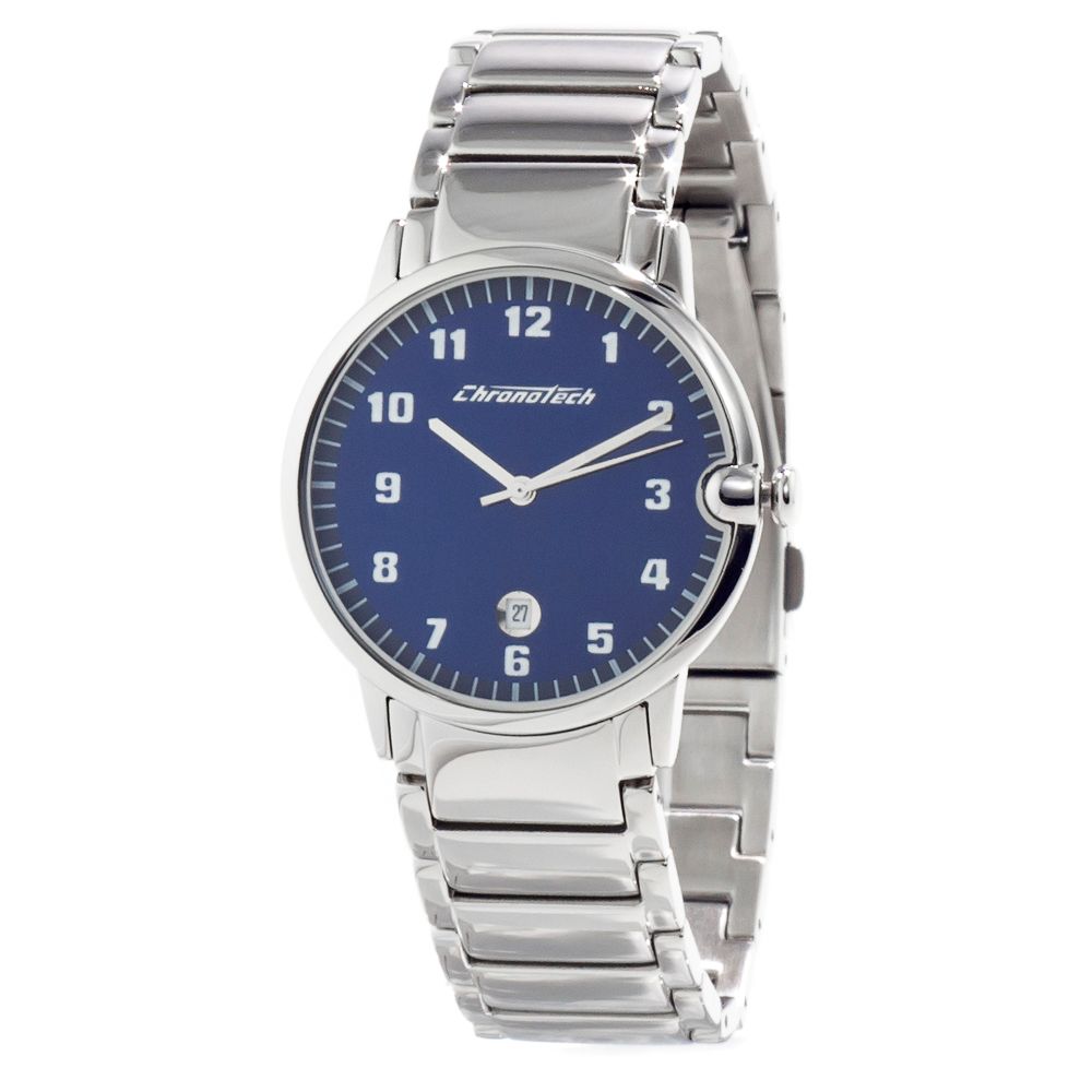 Reloj de acero inoxidable plateado