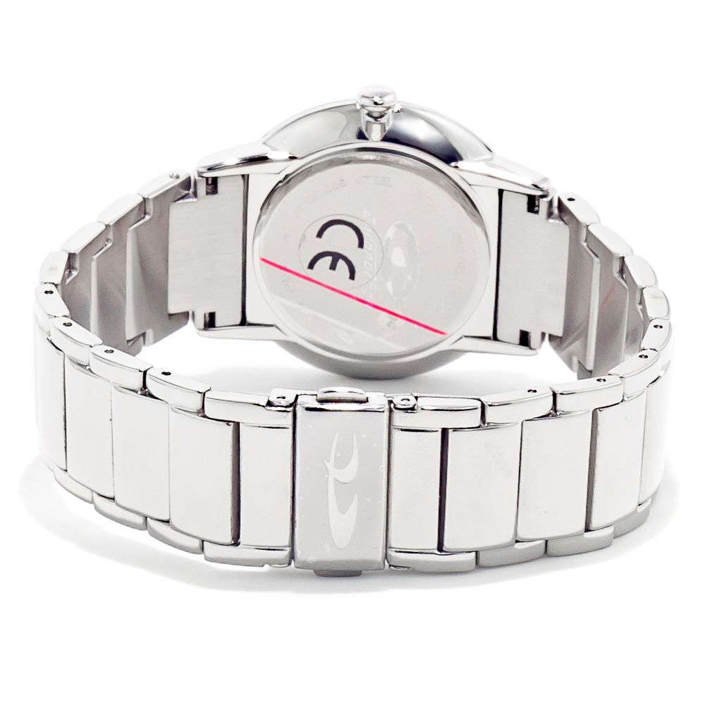 Reloj de acero inoxidable plateado