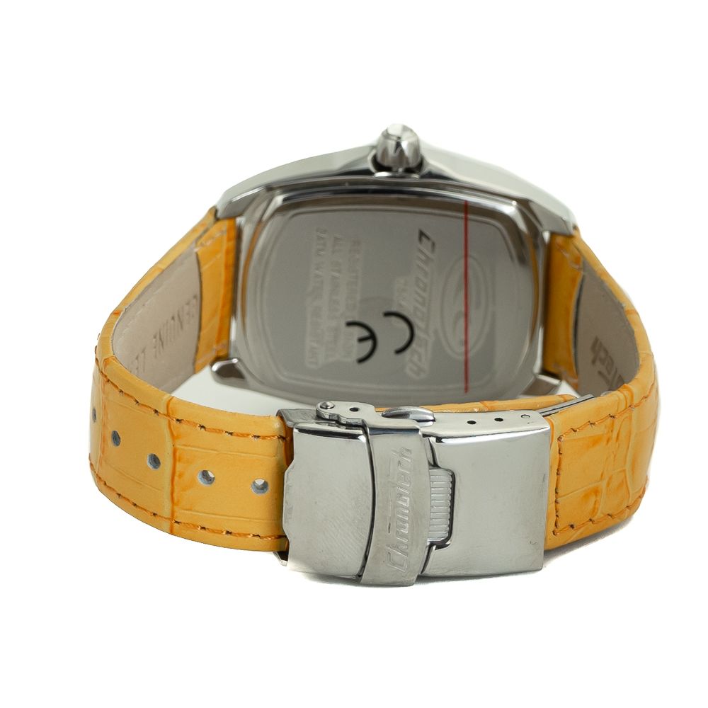 Reloj de piel naranja
