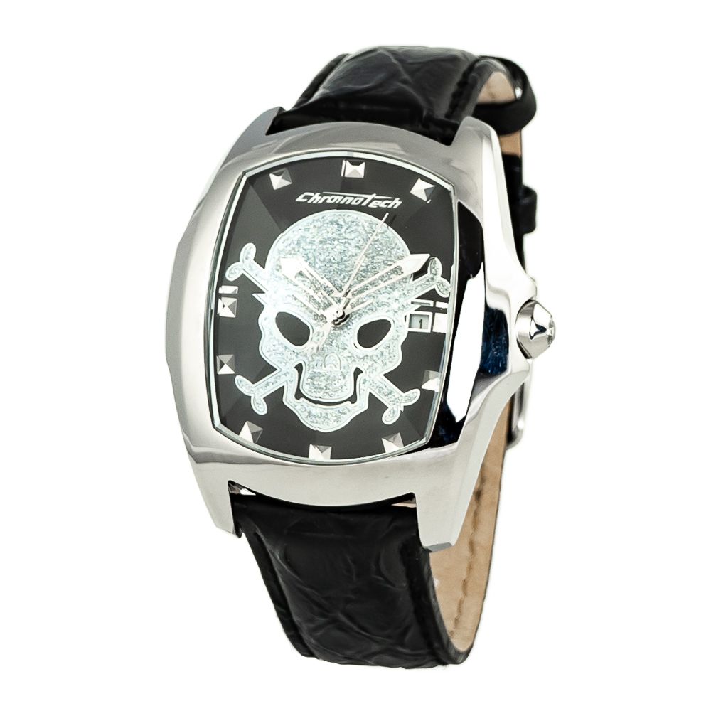Reloj de piel negro