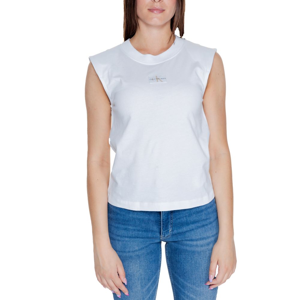 Camiseta blanca de algodón