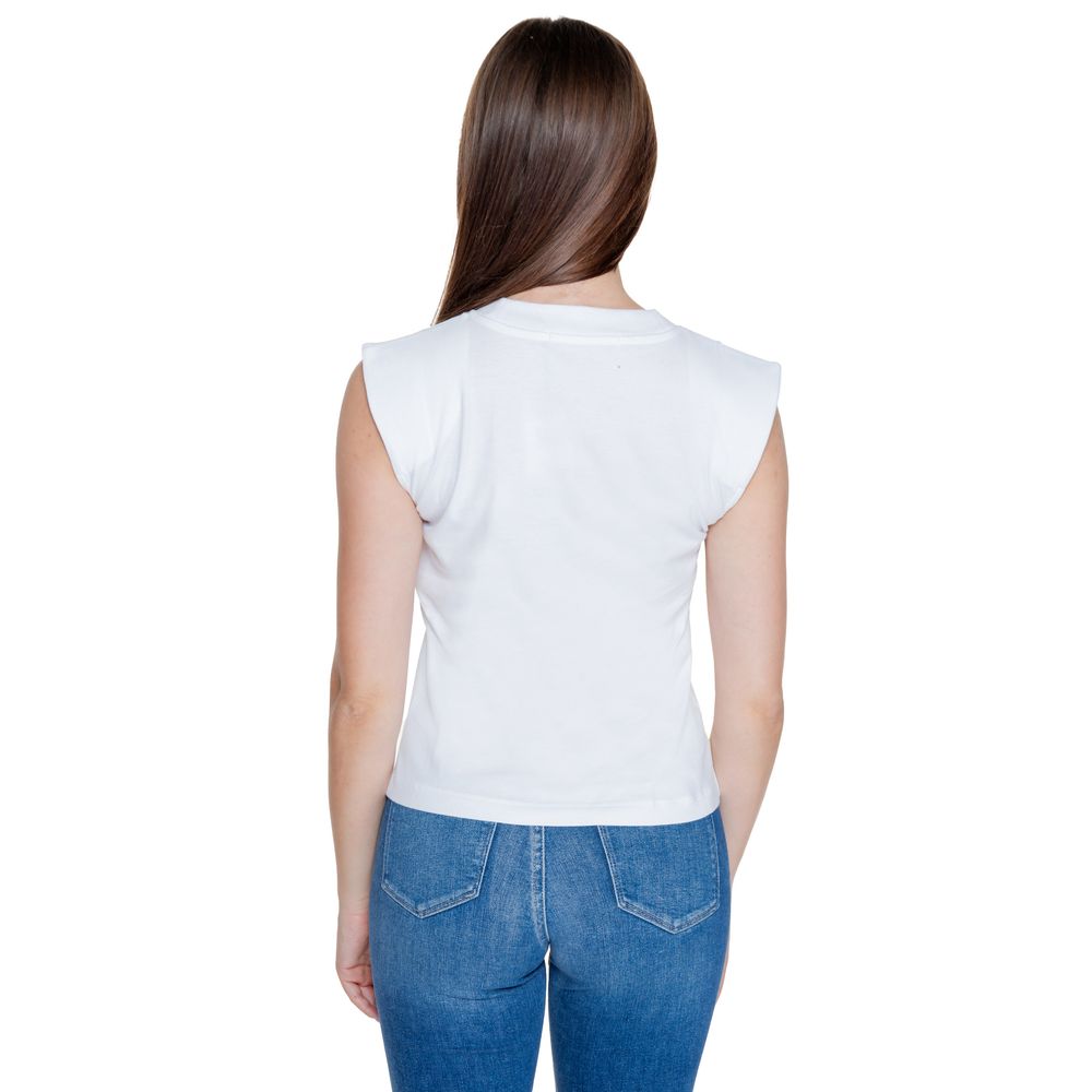 Camiseta blanca de algodón