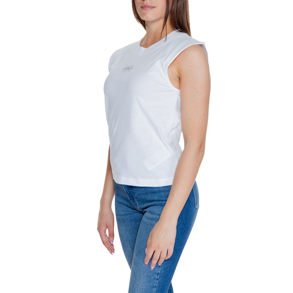 Camiseta blanca de algodón