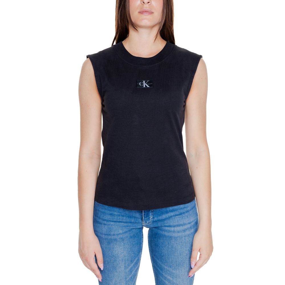 Tops y camisetas de algodón negro