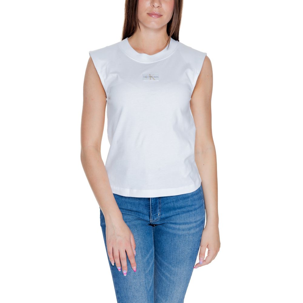Camiseta blanca de algodón