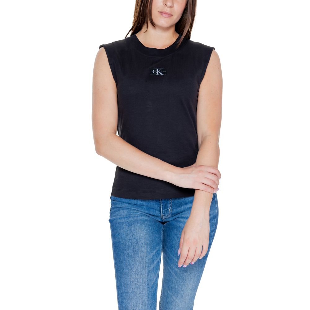 Tops y camisetas de algodón negro