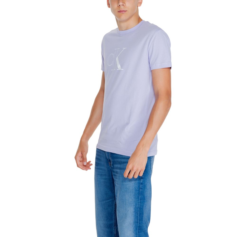 Purple Cotton Cotton T-Shirt