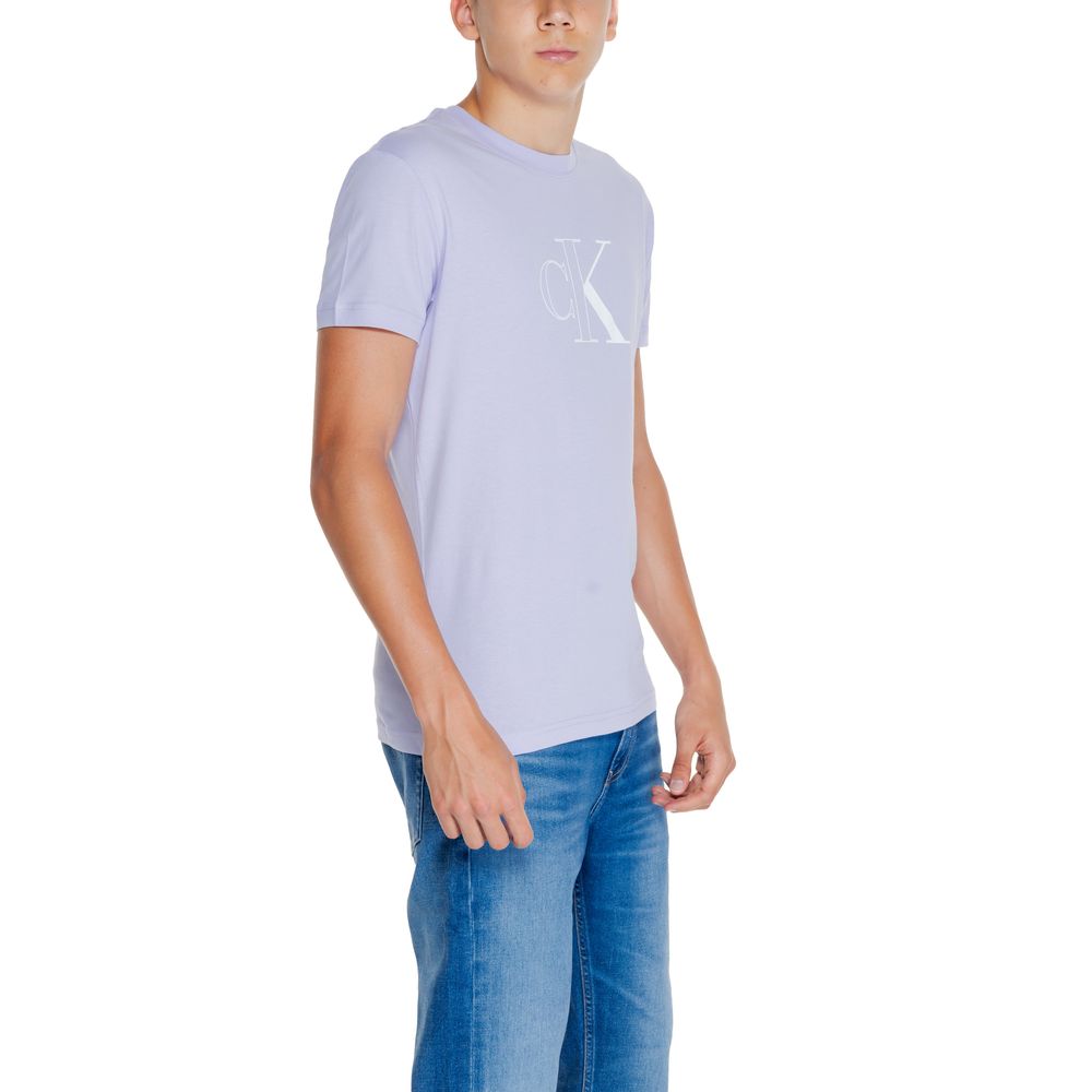 Purple Cotton Cotton T-Shirt