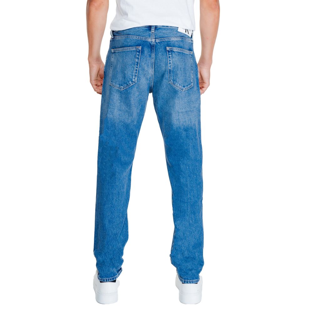 Vaqueros y pantalones de algodón azul claro