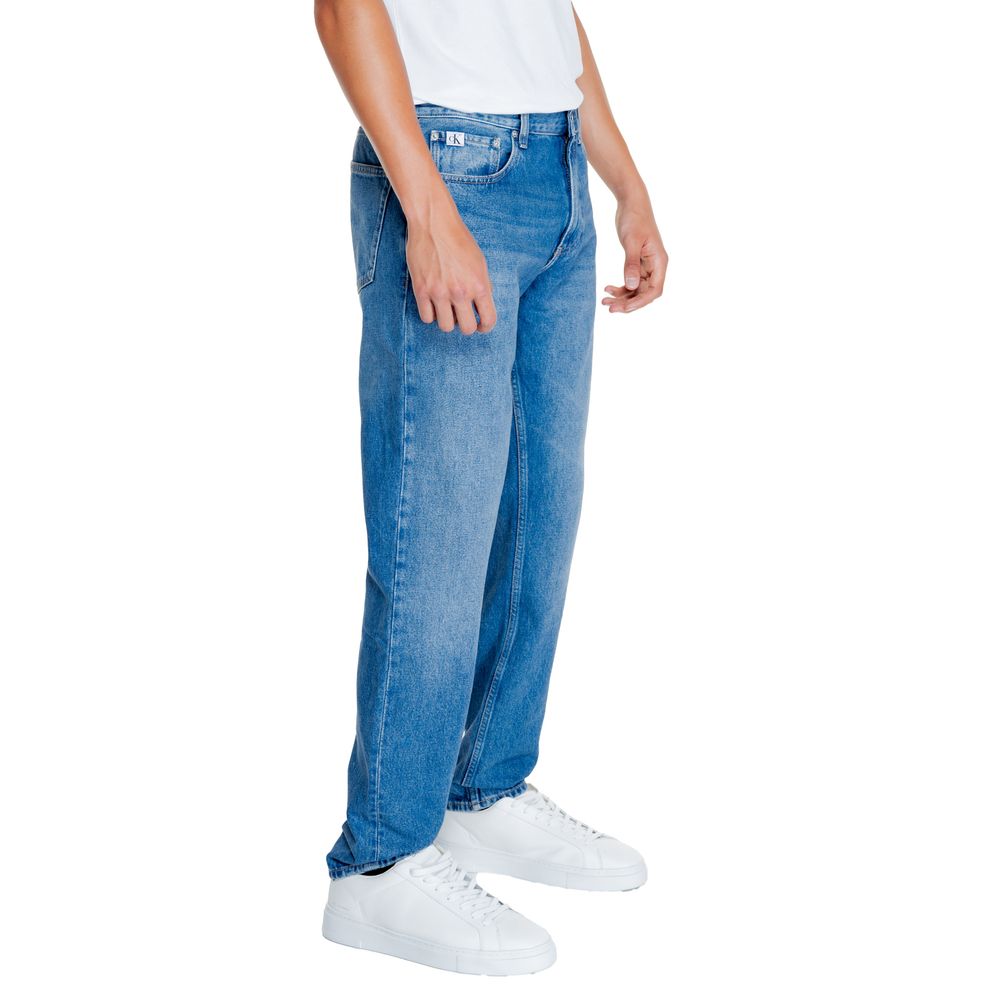 Vaqueros y pantalones de algodón azul claro