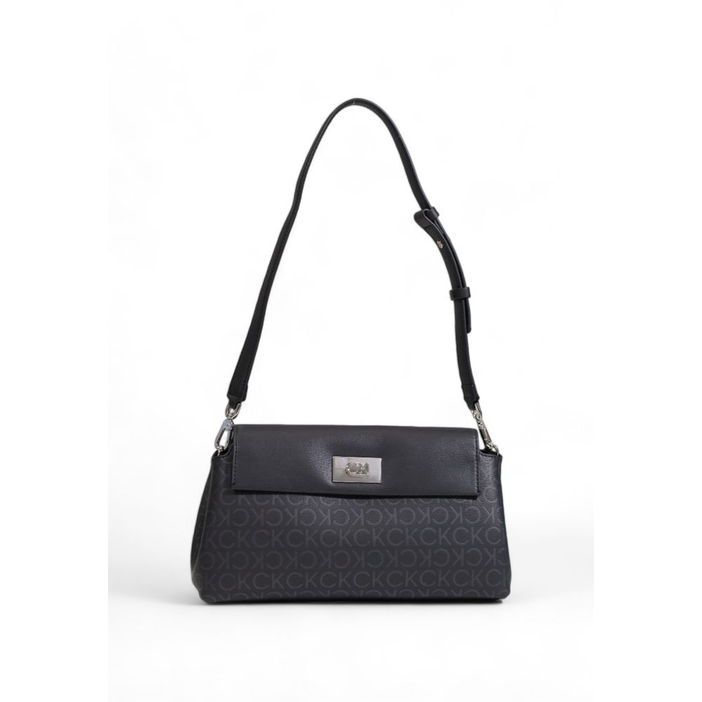 Bolso negro de poliéster reciclado