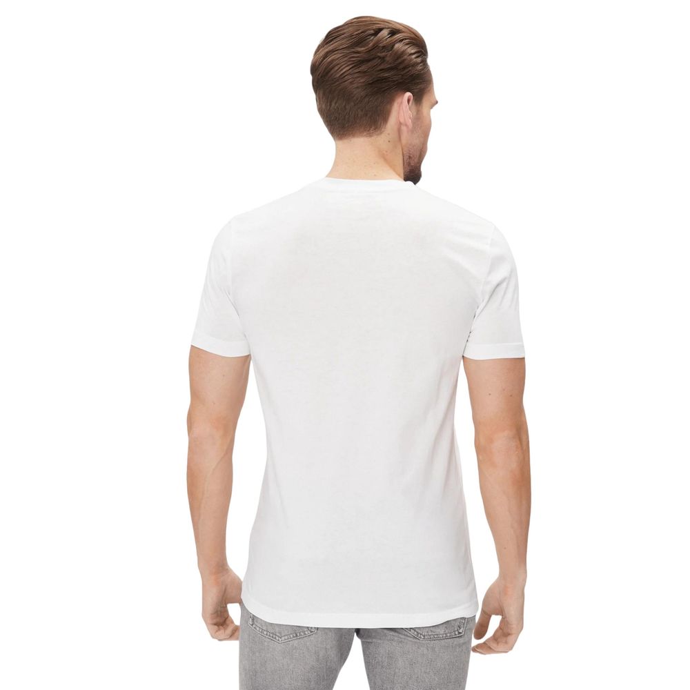 Camiseta blanca de algodón
