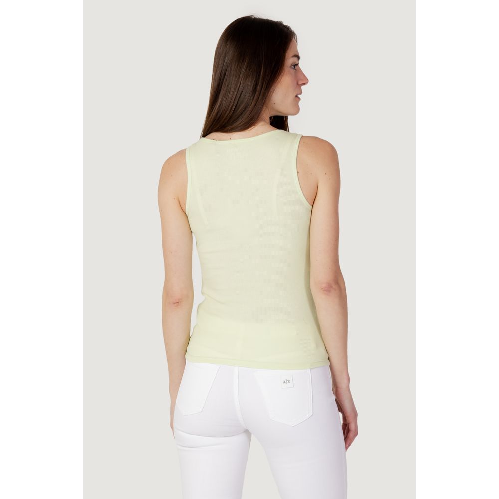 Tops y camisetas de algodón verde