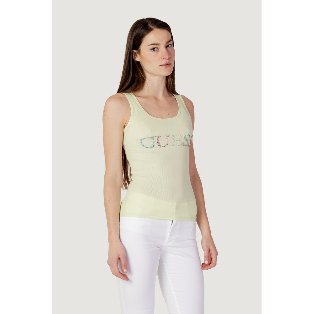 Tops y camisetas de algodón verde