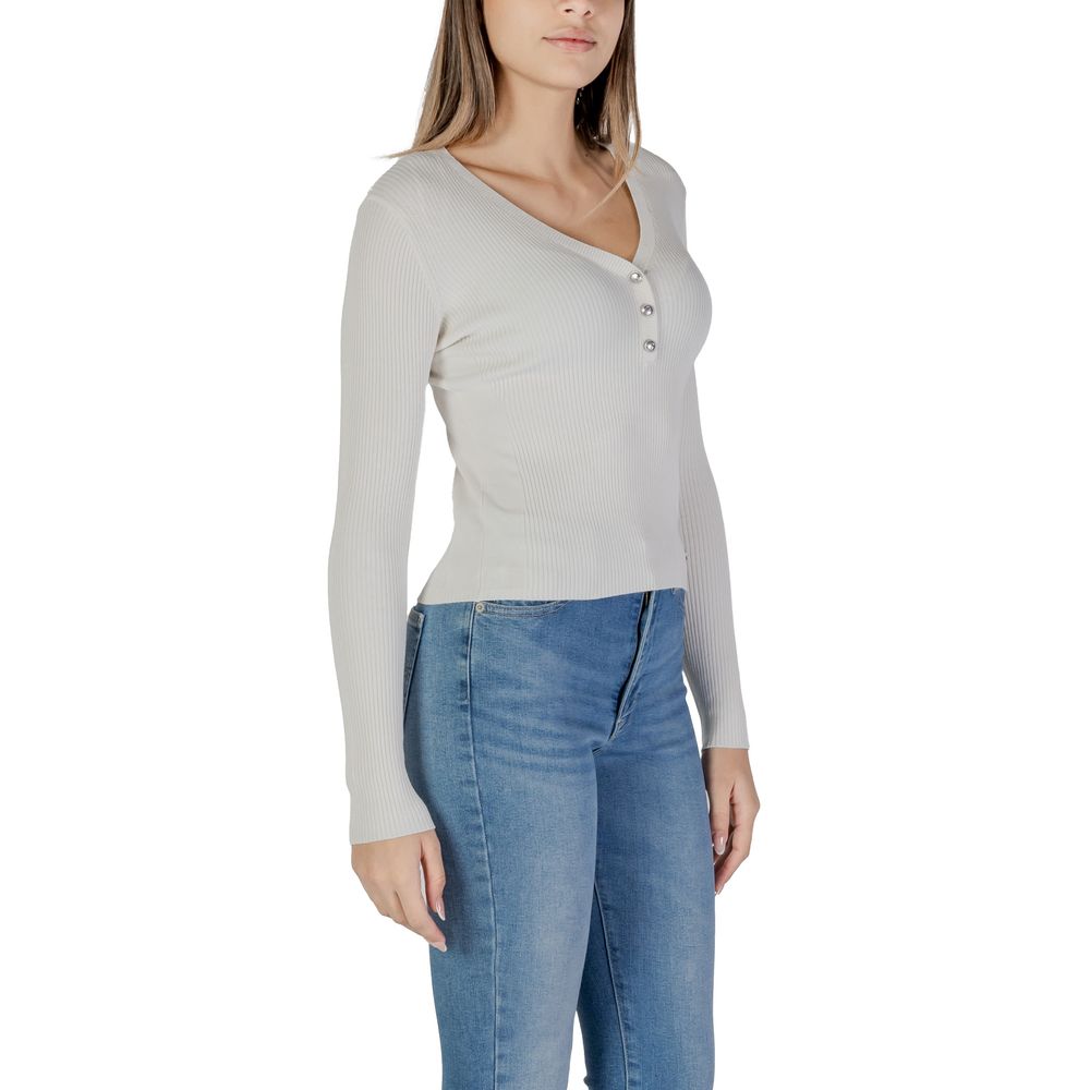 Tops y camisetas de viscosa color crema